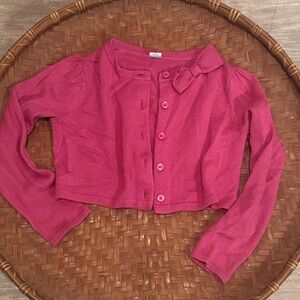 Janie and Jack Pink Button-Up Cardigan